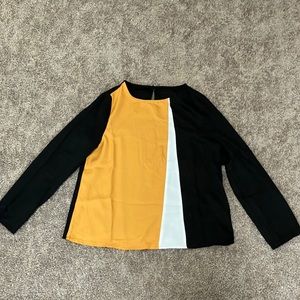 Striped girl's/women's long sleeve shirt